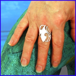 Handmade silver ring. Designer and handcrafted jewelry.