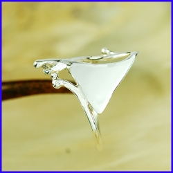 Handmade silver ring. Designer and handcrafted jewelry.