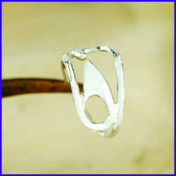 Handmade silver ring. Designer and handcrafted jewelry