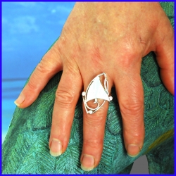 Handmade silver ring. Designer and handcrafted jewelry