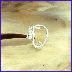 Handmade silver ring. Designer and handcrafted jewelry.