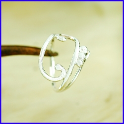 Handmade silver ring. Designer and handcrafted jewelry.