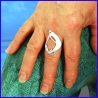 Handmade silver ring. Designer and handcrafted jewelry. Limited to 8 pieces.