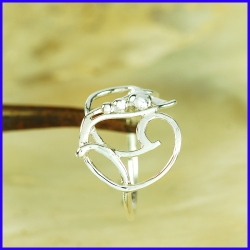 Handmade silver ring. Designer and handcrafted jewelry.