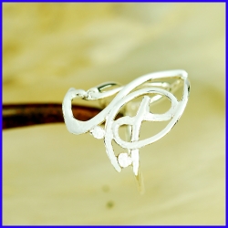 Handmade silver ring. Designer and handcrafted jewelry.