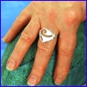 Handmade silver ring. Designer and handcrafted jewelry.