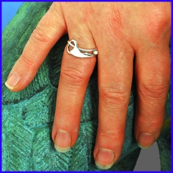 Handmade silver ring. Designer and handcrafted jewelry.