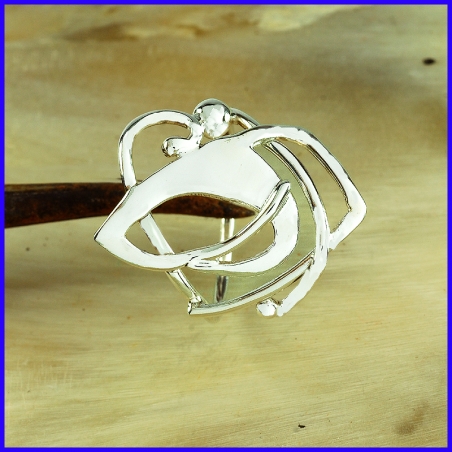 Handmade silver ring. Designer and handcrafted jewelry.