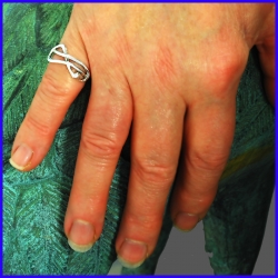 Handmade silver ring. Designer and handcrafted jewelry.