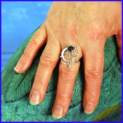 Handmade silver ring. Jewel of creator and craftsman.