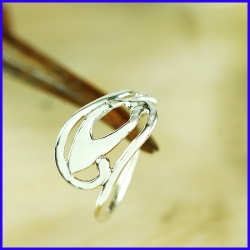 Handmade silver ring. Designer and handcrafted jewelry.