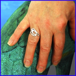 Handmade silver ring. Designer and handcrafted jewelry.