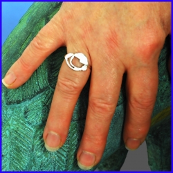 Handmade silver ring. Designer and handcrafted jewelry.