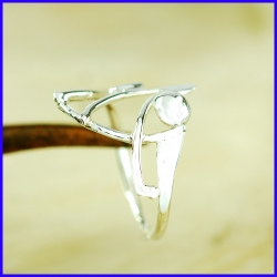 Handmade silver ring. Designer and handcrafted jewelry.