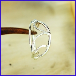 Handmade silver ring. Designer and handcrafted jewelry. Limited to 8 pieces.