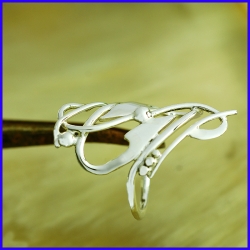 Handmade silver ring. Designer and handcrafted jewelry.