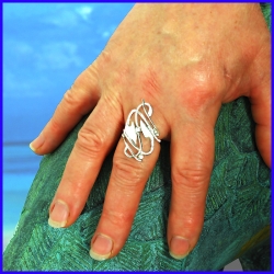 Handmade silver ring. Designer and handcrafted jewelry.