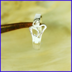 Handmade silver ring. Jewel of creator and craftsman.