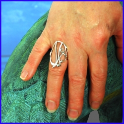 Handmade silver ring. Designer and handcrafted jewelry.