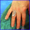 Handmade silver ring. Designer and handcrafted jewelry.