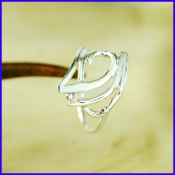 Handmade silver ring. Jewel of creator and craftsman.