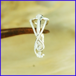 Handmade silver ring. Jewel of creator and craftsman.