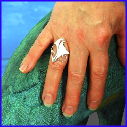 Handmade silver ring. Designer and handcrafted jewelry.