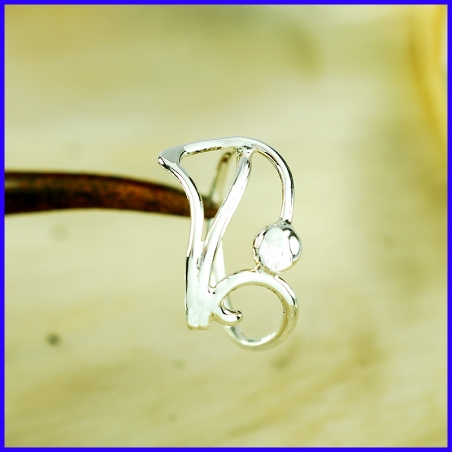 Handmade silver ring. Jewel of creator and craftsman.