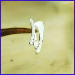 Handmade silver ring. Jewel of creator and craftsman.