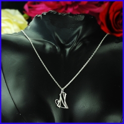 Handmade silver pendant. Designer and handcrafted jewelry.