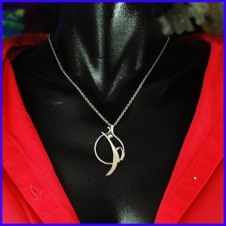 Silver pendant. Designer and handcrafted jewellery. Limited to 8 pieces.