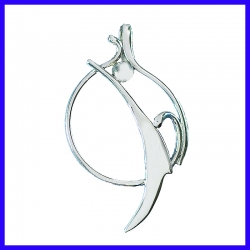 Silver pendant. Designer and handcrafted jewellery. Limited to 8 pieces.