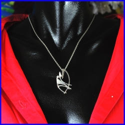 Silver pendant. Designer and handcrafted jewellery. Limited to 8 pieces.