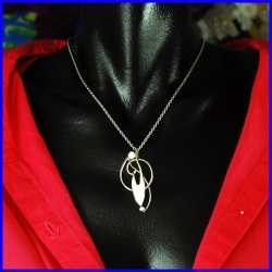 Silver pendant. Designer and handcrafted jewellery. Limited to 8 pieces.