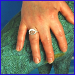 Handmade silver ring. Designer and handcrafted jewellery.