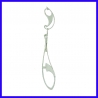 Earrings, dangling, silver plated