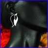 Silver earrings. Designer and handmade jewel. Limited to 8 pieces.