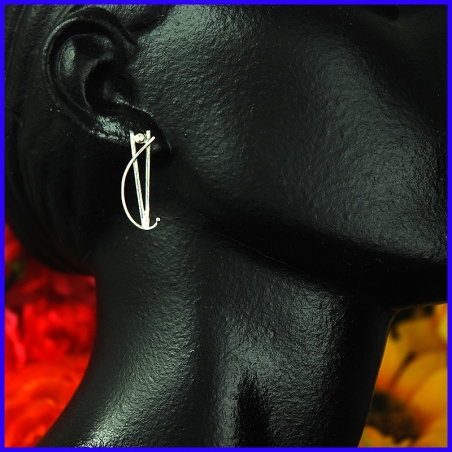 Boucles d’oreilles argent. Bijou de créateur et artisanale.