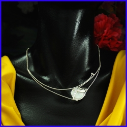 Silver necklace. Designer and handmade jewel. Limited to 8 pieces.