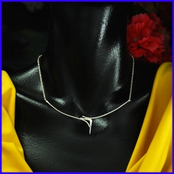Silver necklace. Designer and handmade jewel. Limited to 8 pieces.