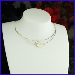 Silver necklace. Designer and handmade jewel. Limited to 8 pieces.