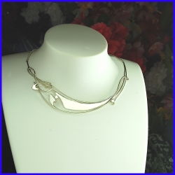 Silver necklace. Designer and handmade jewel. Limited to 8 pieces.