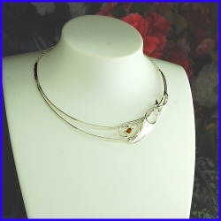 Silver necklace. Designer and handmade jewel. Limited to 8 pieces.