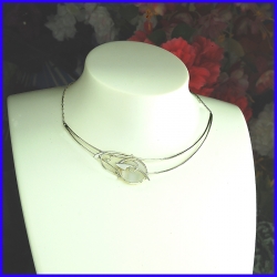 Silver necklace. Designer and handmade jewel. Limited to 8 pieces.