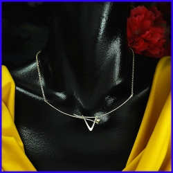 Silver necklace. Designer and handmade jewel. Limited to 8 pieces.