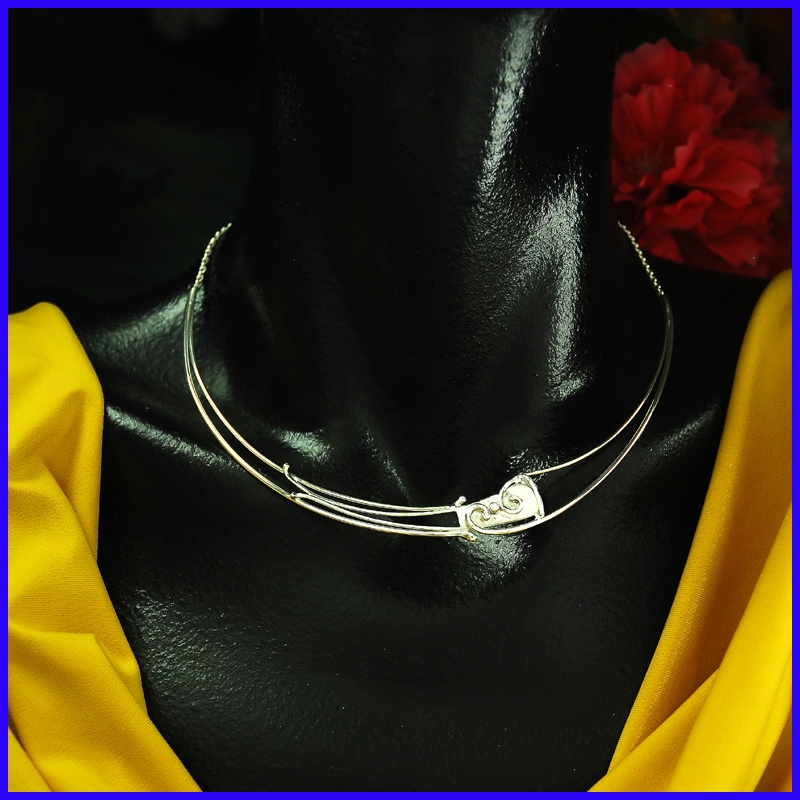 Silver necklace. Designer and handmade jewel. Limited to 8 pieces.