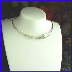 Silver necklace. Designer and handmade jewel. Limited to 8 pieces.