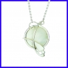 Silver and mother of pearl pendant. Designer and handmade jewel.
