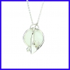 Silver and mother of pearl pendant. Designer and handmade jewel.