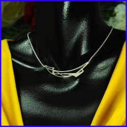 Silver necklace. Designer and handmade jewel